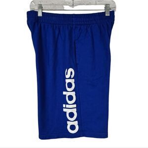 Adidas Boys French Terry Athletic Shorts Royal Blue XL 18/20 Basketball Sports